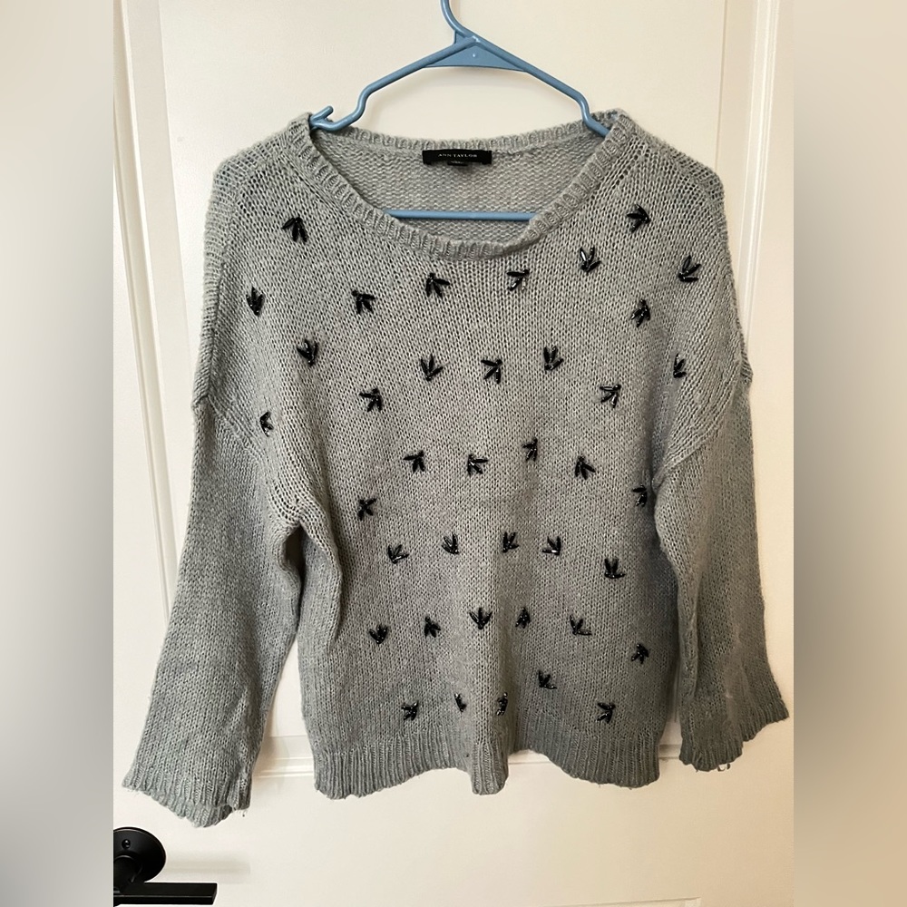 Ann Taylor grey sweater.